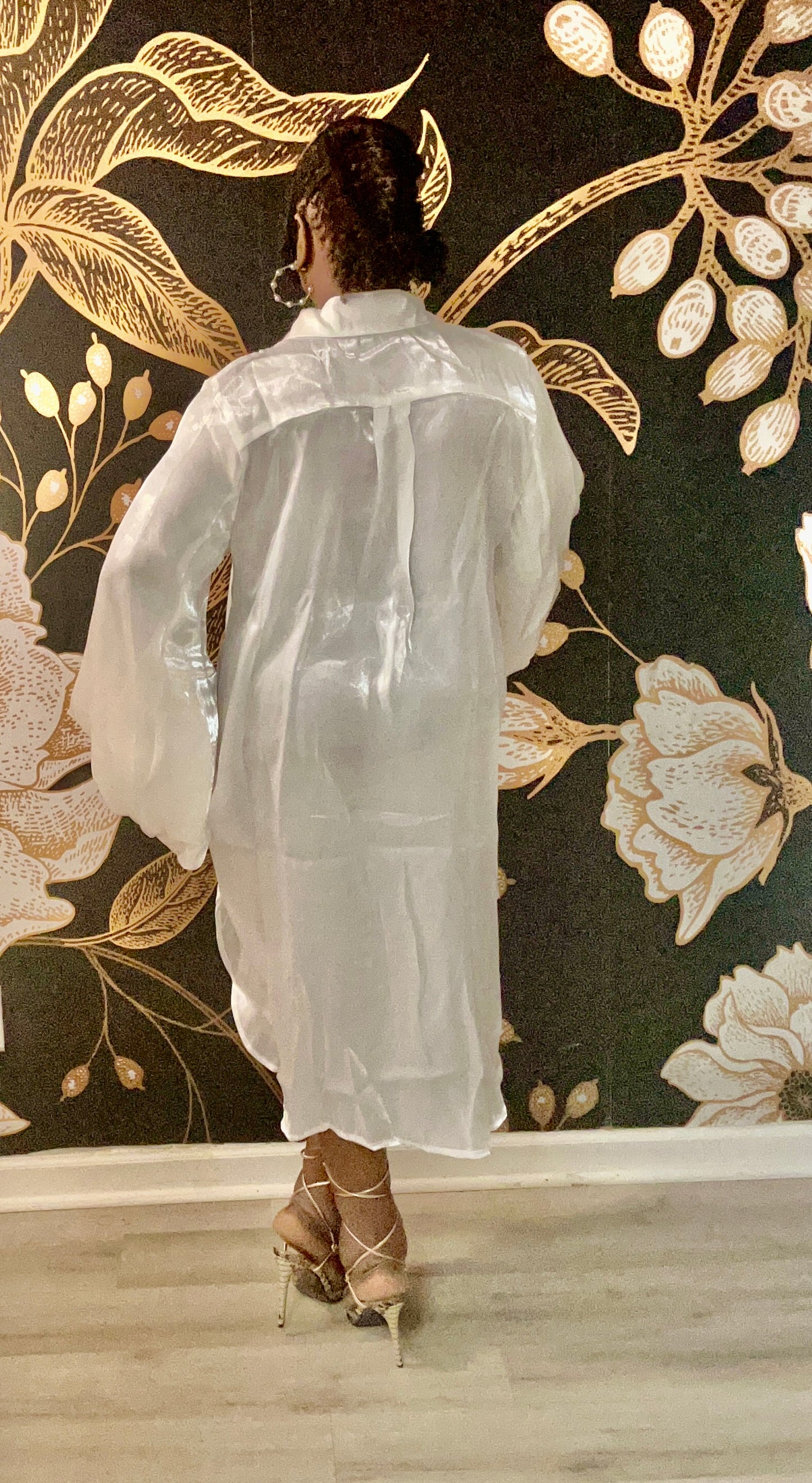 Chiffon Shirt Dress "Sale"